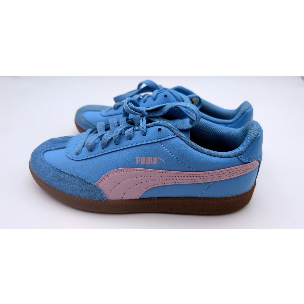 Puma Palermo Light Blue Pink Gum Sole Sneakers 401090-11 Womens 8.5 Low Top - Picture 5 of 6